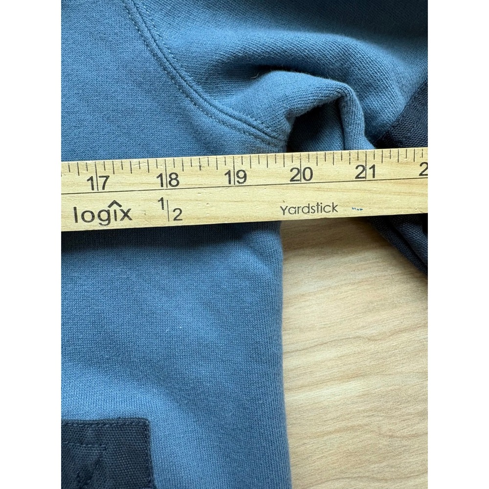 Dovetail Workwear Rugged Hoodie Blue Black Colorblock Full Zip Sweatshirt Small - Picture 6 of 9
